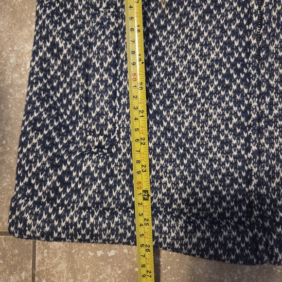 LL Bean Women’s Size XS Diamond Jacquard Anorak Sweater Jacket Full Zip - Picture 8 of 8